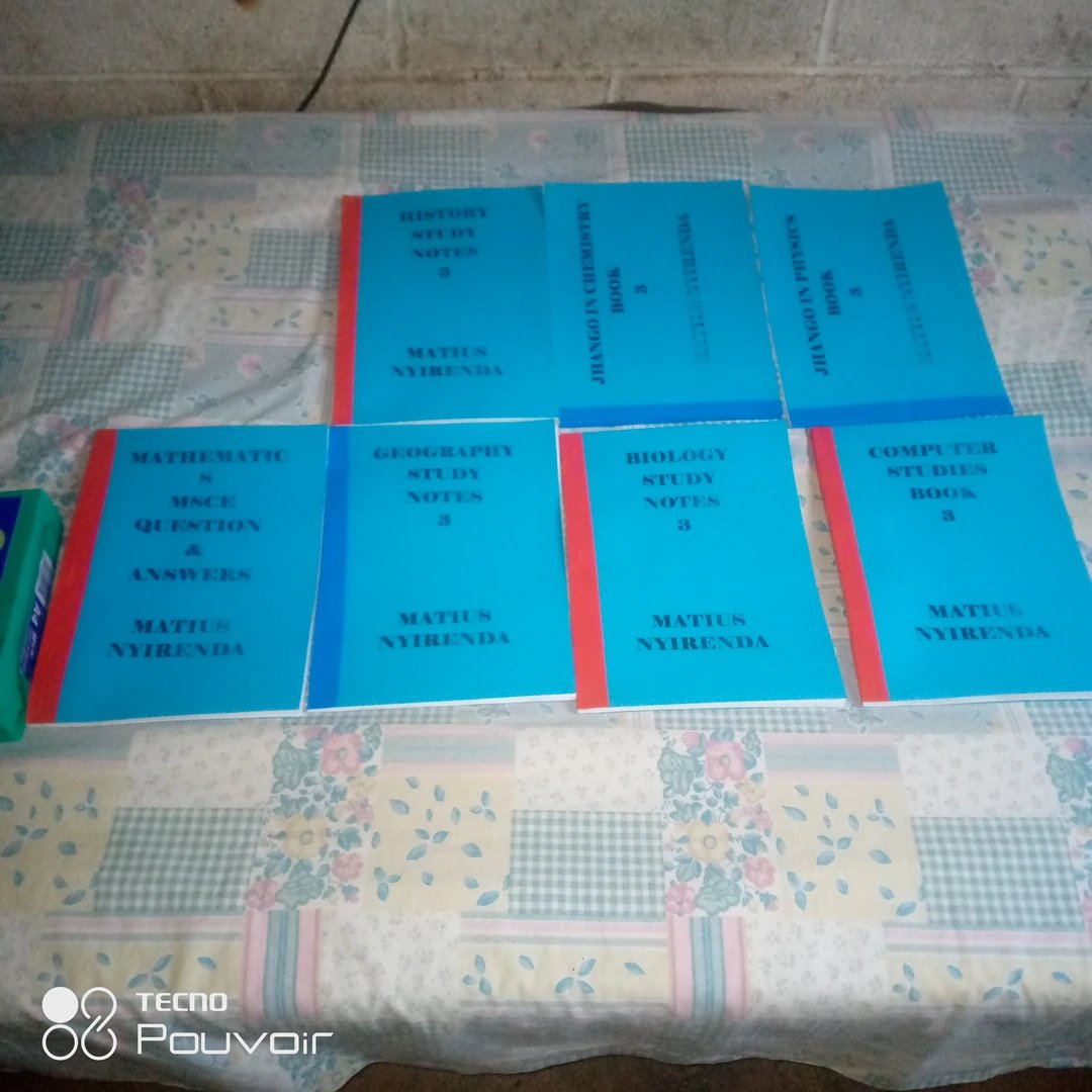 Secondary school study material 80 kwacha per page