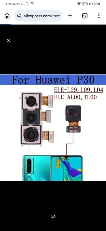 huawei p30 normal cameras both front and back
